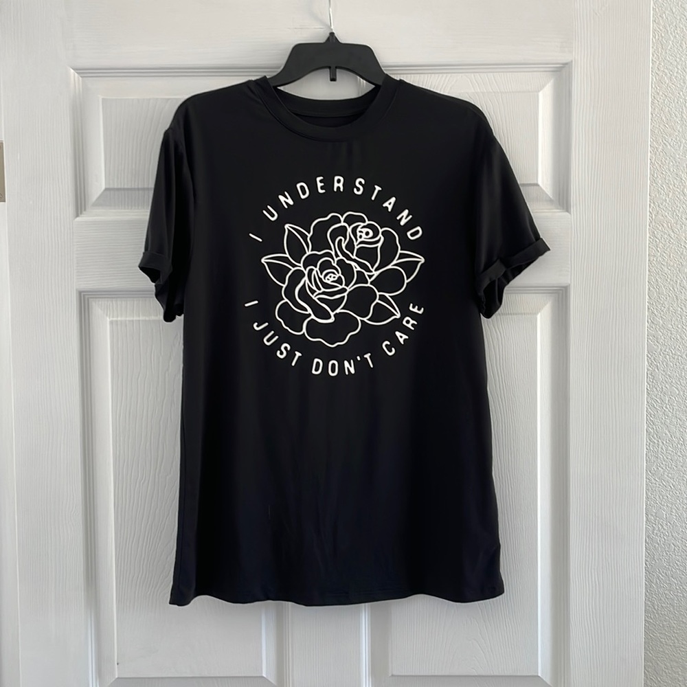 Slogan Black Tee